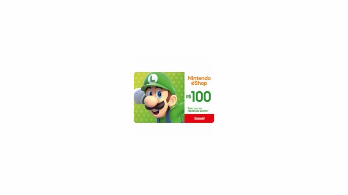 Gift Card Nintendo: 100 Reais - Cartão Presente Digital