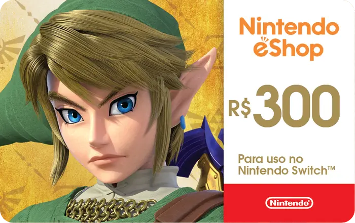 Gift Card Digital Nintendo eShop R$300