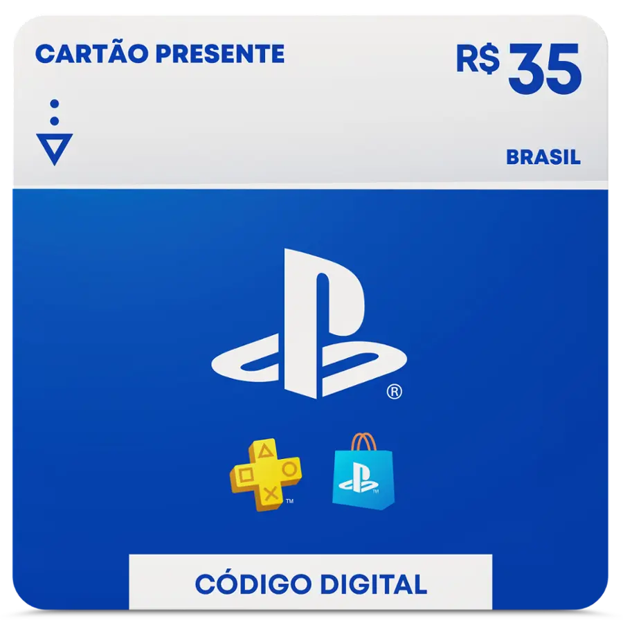 Cartão PSN R$ 35 Reais Playstation Network Brasil