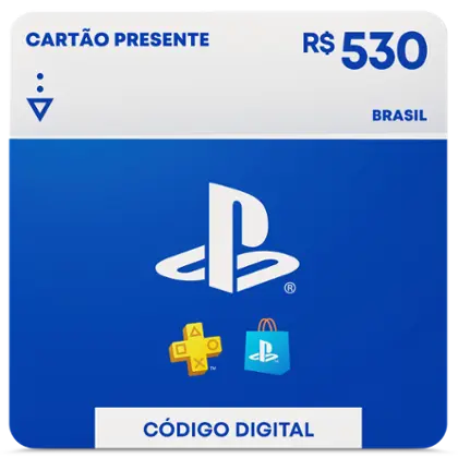 Cartão PSN R$ 530 Reais Playstation Network Brasil