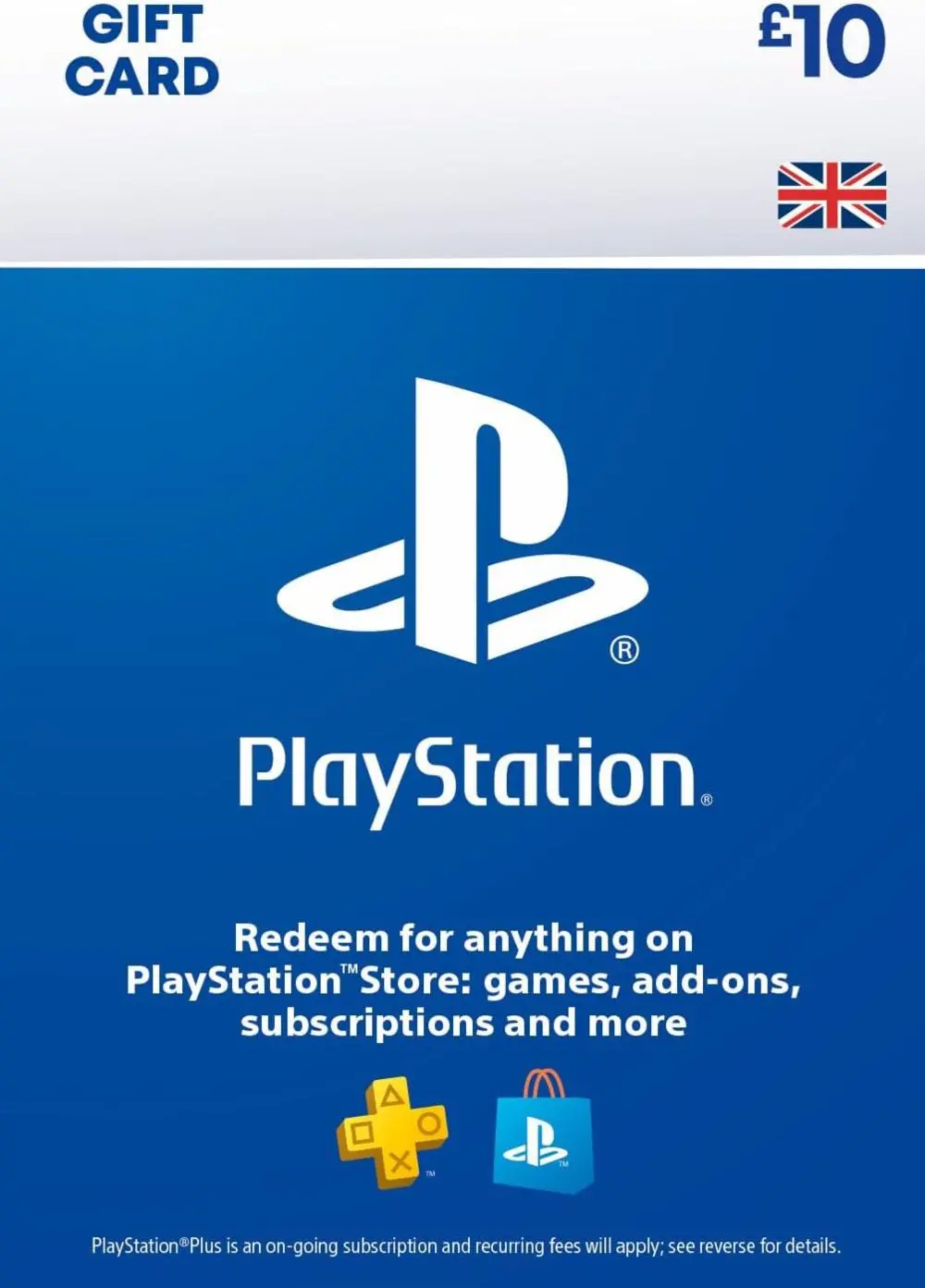 Cartao PSN 10 Playstation Network Card UK