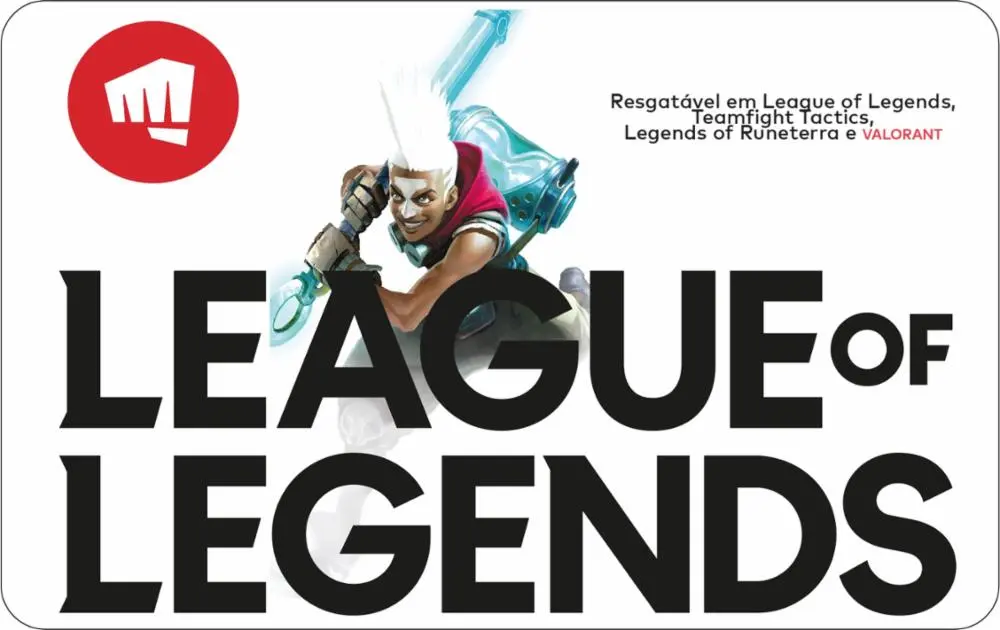 Gift Card League of Legends R$ 50 - 1850 Riot Points